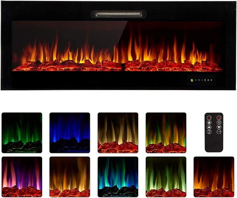 1500W 9 Color Fire Place for Indoor Artificial Flame Linear Fireplaces and Stoves
