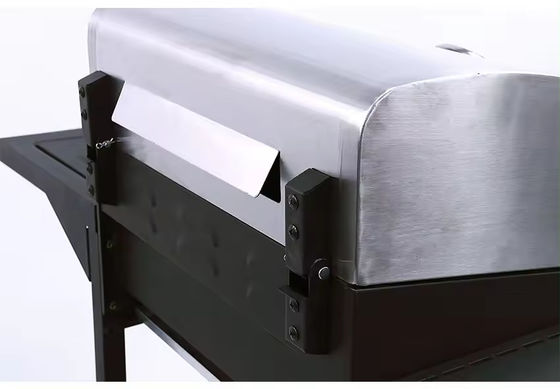 Outdoor Stainless Steel BBQ Gas Grills with 10000BTU*4 Burners and Side Table