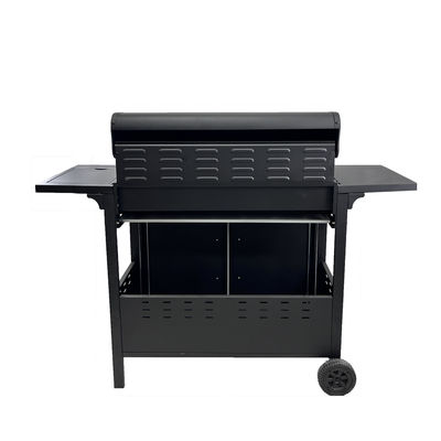 Customized Logo Acceptable 6 Burner Steel German Gas Trolley BBQ Grill for Outdoor