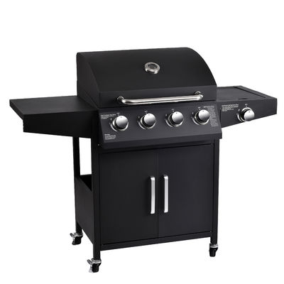 Flame Safety Device Gas Grill 4 Burner Stainless Steel Barbeque for Outdoor and Indoor