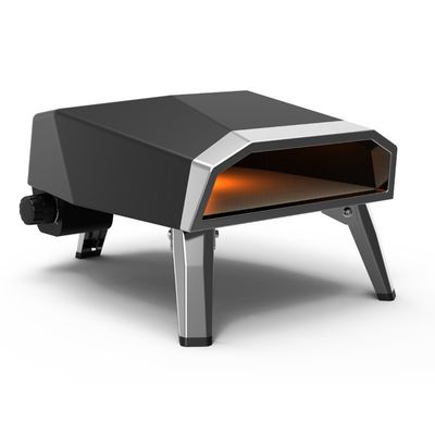 Small Outdoor Gas Pizza Oven with 305x305mm Barbecue Area and Built-in Pizza Stone Table