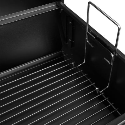 Heavy Duty Large Barrel Charcoal Grill for Garden Smoker DIY Black Cold Rolled Steel